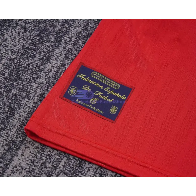 Camiseta España 1996 1ª Equipación Retro Rojo/Azul Niño Kit
