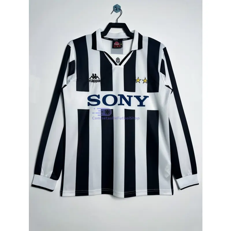 Camiseta Juventus 1995/97 1ª Equipación Retro ML Blanco/Negro