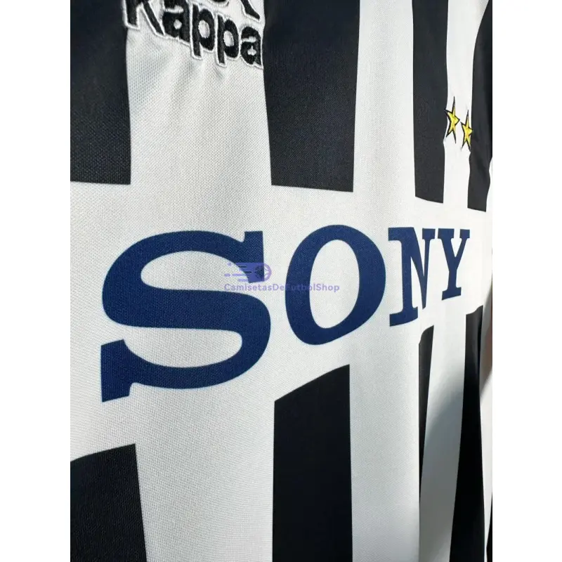 Camiseta Juventus 1995/97 1ª Equipación Retro ML Blanco/Negro