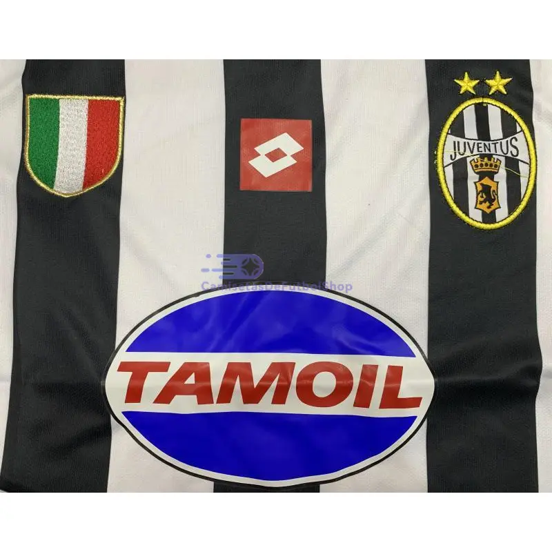 Camiseta Juventus 2002/03 1ª Equipación Retro Blanco/Negro