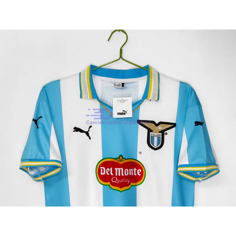 Camiseta Lazio 1999/00 1ª Equipación Retro Blanco/Azul