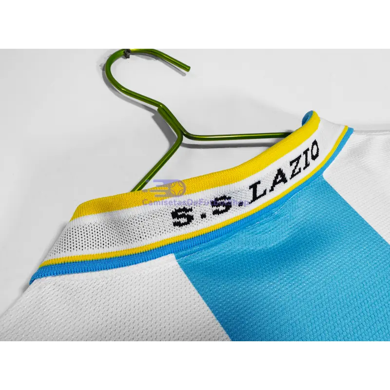 Camiseta Lazio 1999/00 1ª Equipación Retro Blanco/Azul