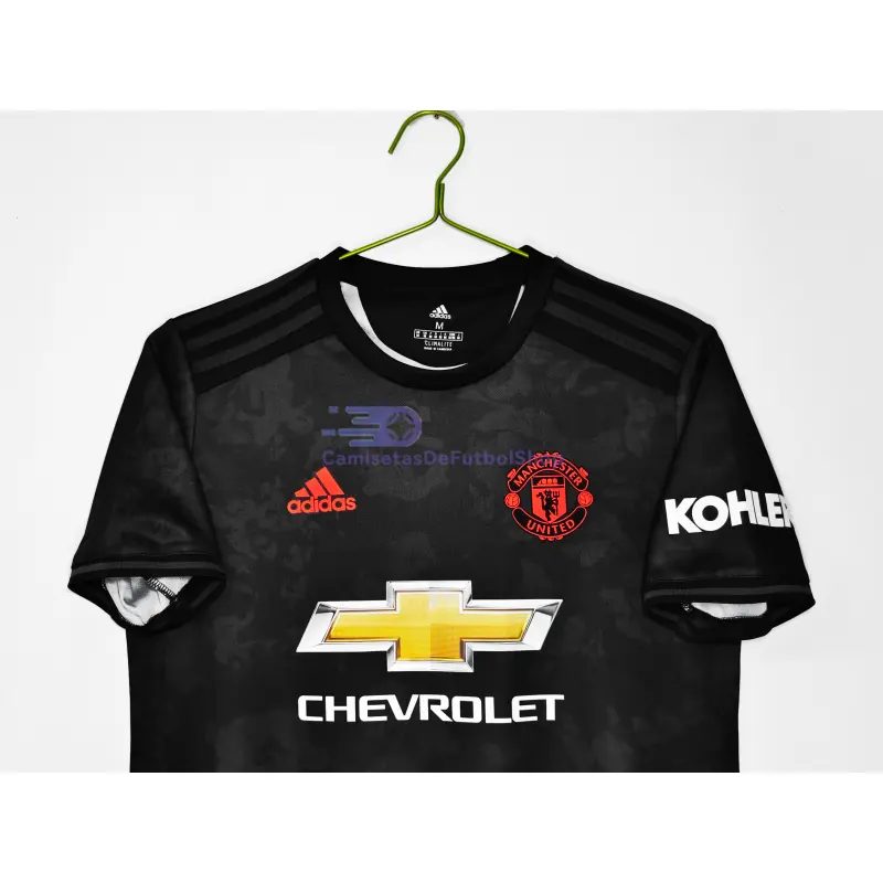 Camiseta Manchester United 2018/19 3ª Equipación Retro Negro