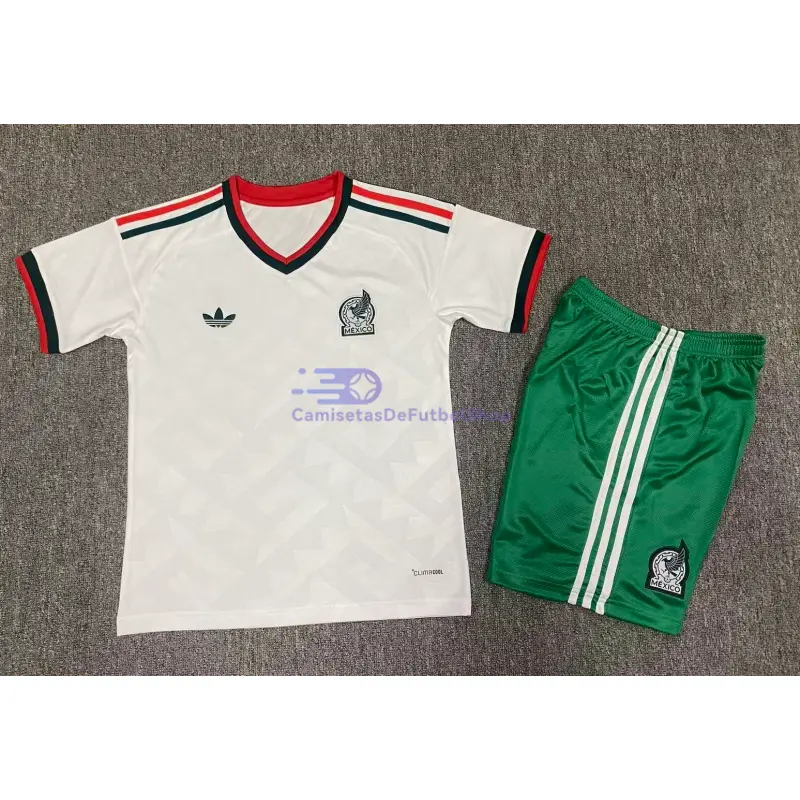 Camiseta México 2026 Blanco Niño Kit