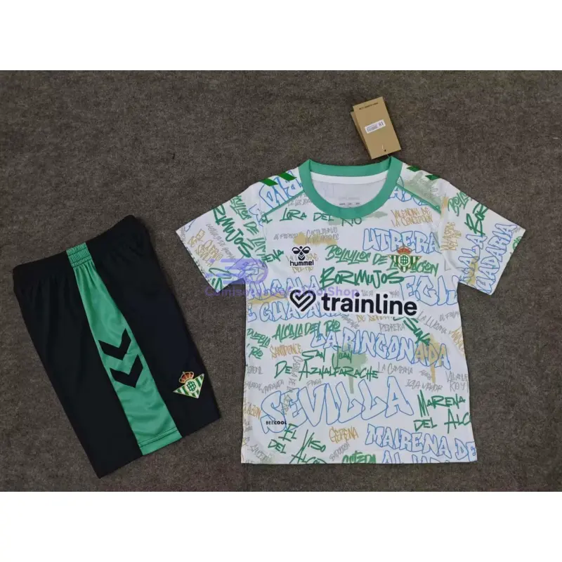 Camiseta Real Betis 2025/26 Edición Especial Blanco Niño Kit