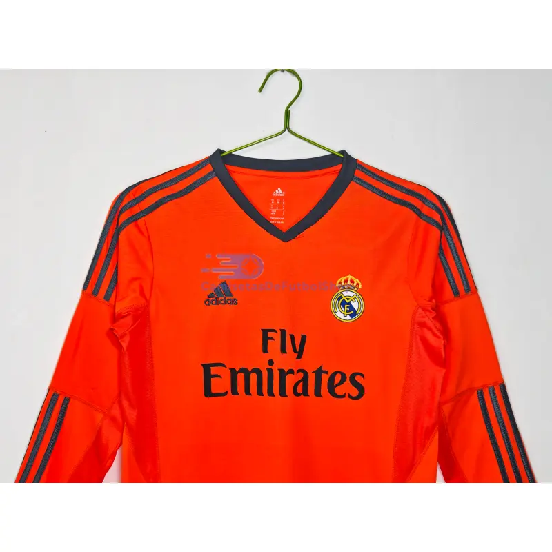 Camiseta Real Madrid 2013/14 3ª Equipación Retro ML Naranja