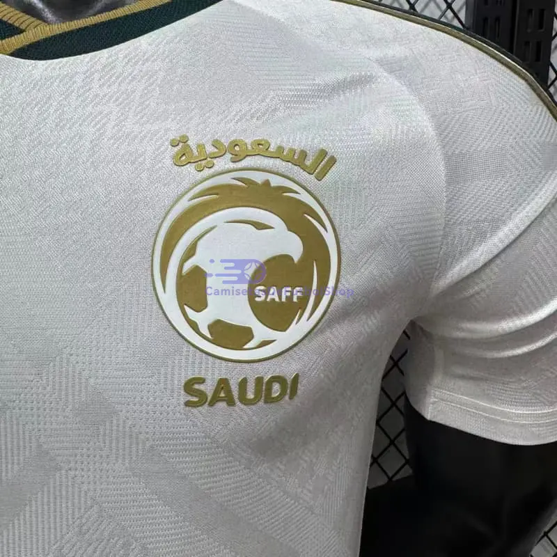 Camiseta Saudi Arabia Mundial 2026 2ª Equipación Blanco (EDICIÓN JUGADOR)