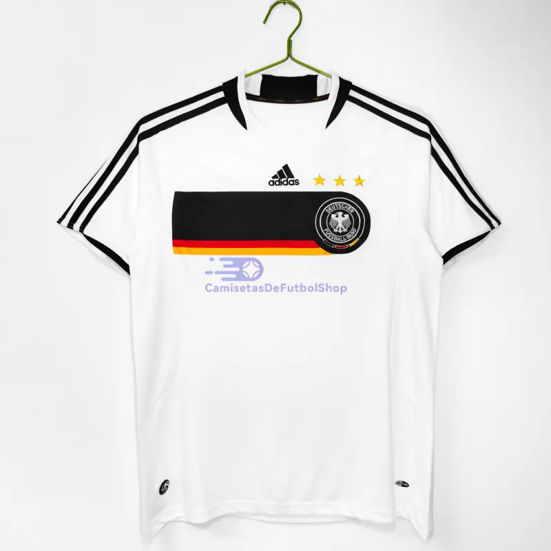 Camiseta Alemania 2008 1ª Equipación Retro Blanco
