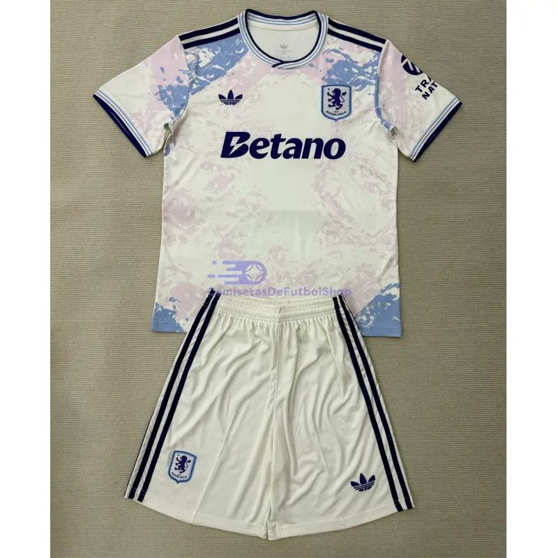 Camiseta Aston Villa 2025/2026 3ª Equipación Blanco Roto