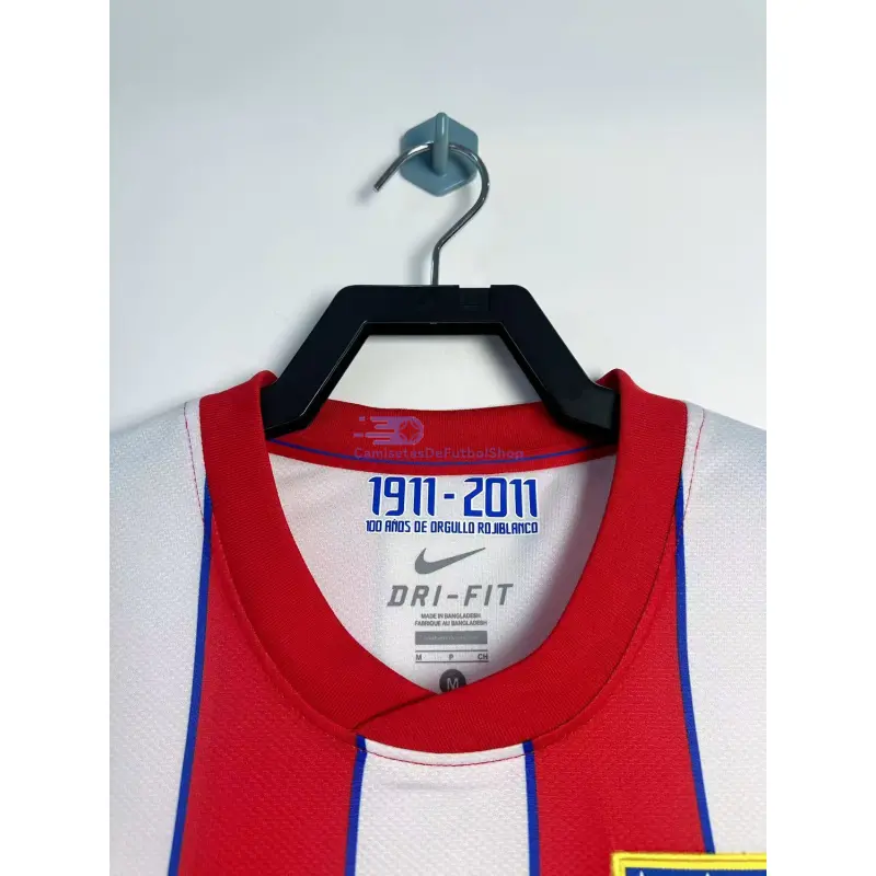 Camiseta Atlético de Madrid 2011/12 1ª Equipación Retro Rojo/Blanco Edición de La Champions