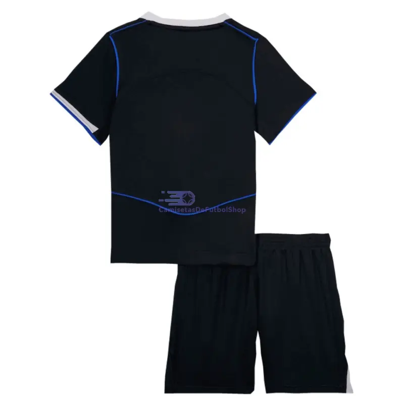 Camiseta Chelsea 2025/2026 3ª Equipación Negro Niño Kit
