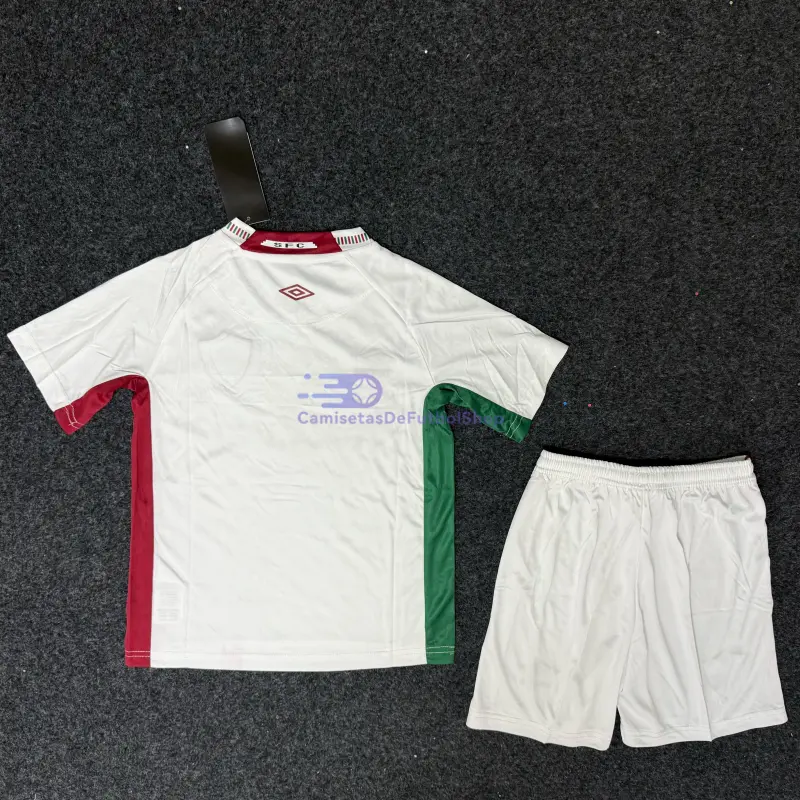 Camiseta Fluminense 2025/2026 2ª Equipación Blanco Niño Kit