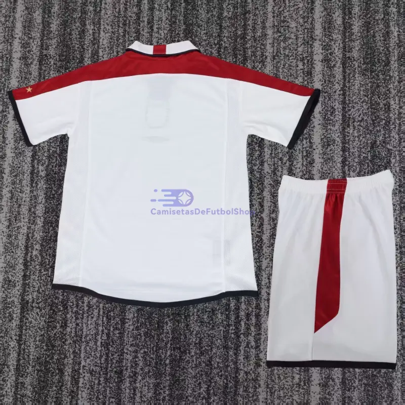 Camiseta Inglaterra 2004 1ª Equipación Retro Blanco Niño Kit