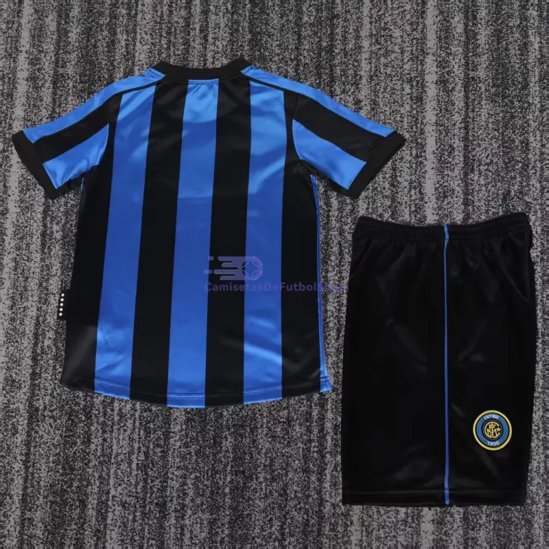 Camiseta Inter de Milan 1999/00 1ª Equipación Retro Azul/Negro Niño Kit