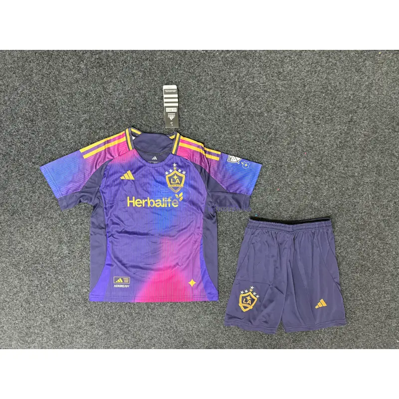 Camiseta La Galaxy 2025/2026 2ª Equipación Morado Niño Kit