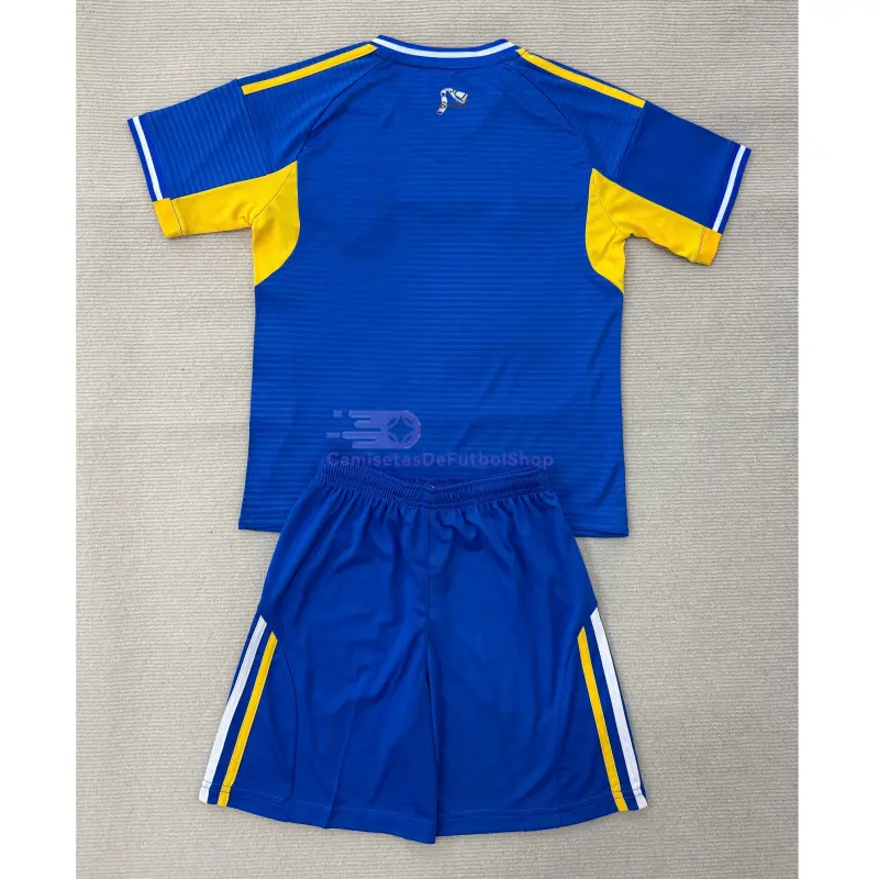 Camiseta Leeds United 2025/2026 2ª Equipación Azul Niño Kit