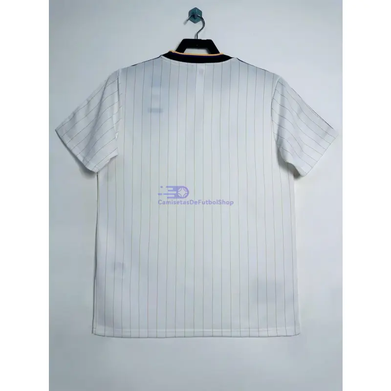 Camiseta Manchester United Terrace Icons Retro 2025/26 Blanco/Amarillo