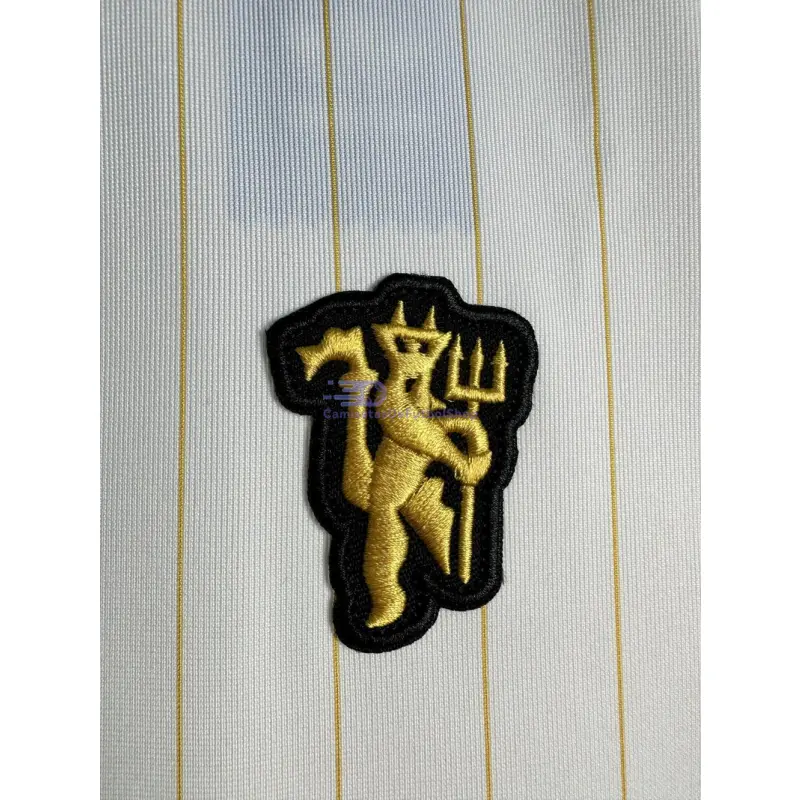 Camiseta Manchester United Terrace Icons Retro 2025/26 Blanco/Amarillo