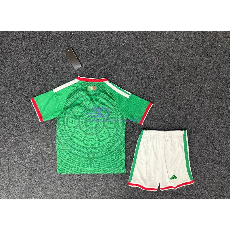 Camiseta México 2026 1ª Equipación Verde Niño Kit