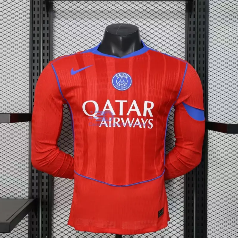 Camiseta PSG 2025/2026 3ª Equipación ML Naranja (EDICIÓN JUGADOR)
