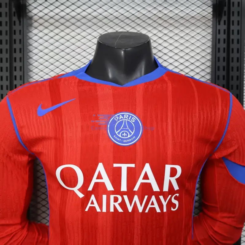 Camiseta PSG 2025/2026 3ª Equipación ML Naranja (EDICIÓN JUGADOR)