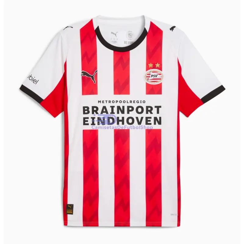 Camiseta PSV Eindhoven 2025/2026 1ª Equipación Rojo/Blanco