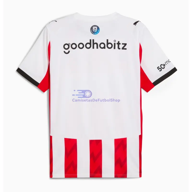 Camiseta PSV Eindhoven 2025/2026 1ª Equipación Rojo/Blanco