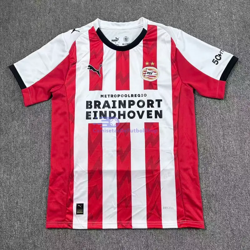 Camiseta PSV Eindhoven 2025/2026 1ª Equipación Rojo/Blanco