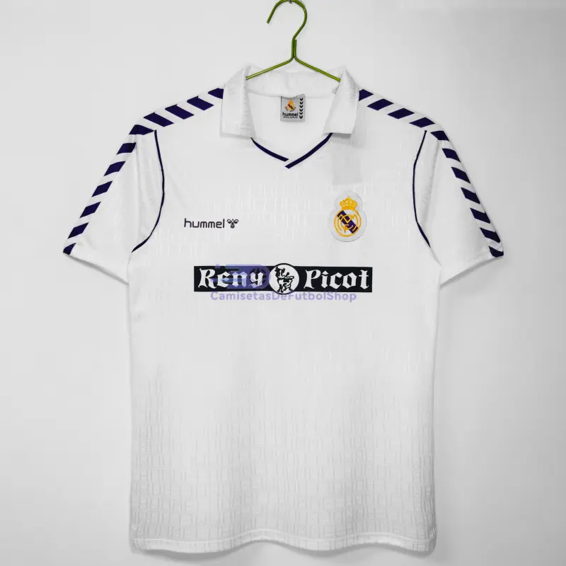 Camiseta Real Madrid 1988/90 1ª Equipación Retro Blanco