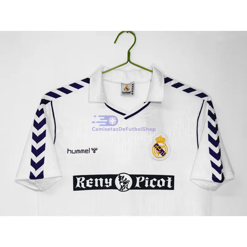Camiseta Real Madrid 1988/90 1ª Equipación Retro Blanco