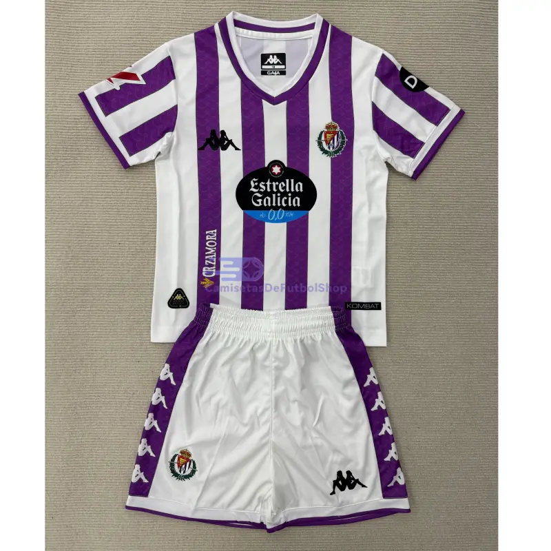 Camiseta Real Valladolid 2025/2026 1ª Equipación Morado/Blanco con Parche La Liga