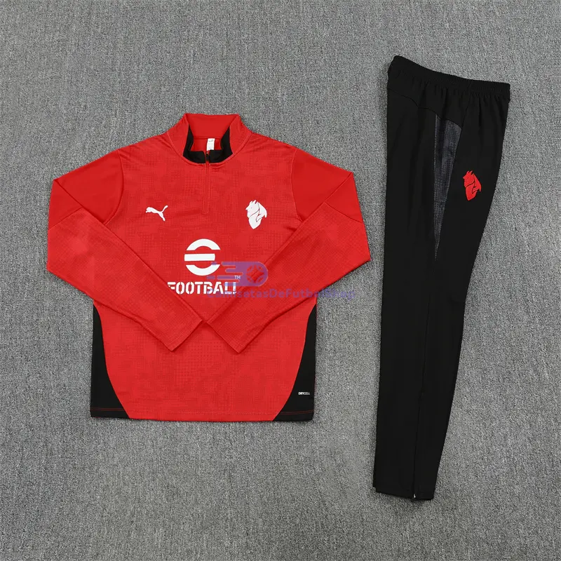 Sudadera De Entrenamiento AC Milan 2025/2026 Kit Rojo con Estampado