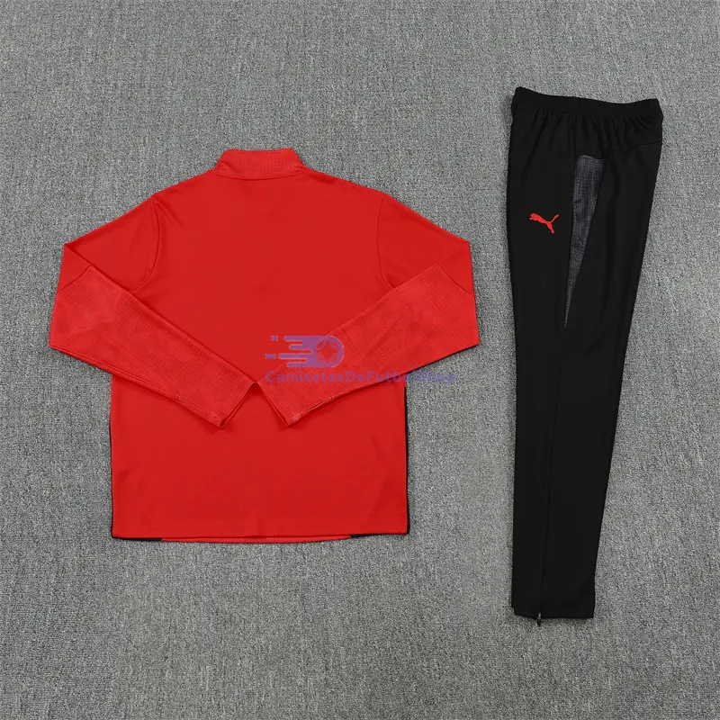 Sudadera De Entrenamiento AC Milan 2025/2026 Kit Rojo con Estampado