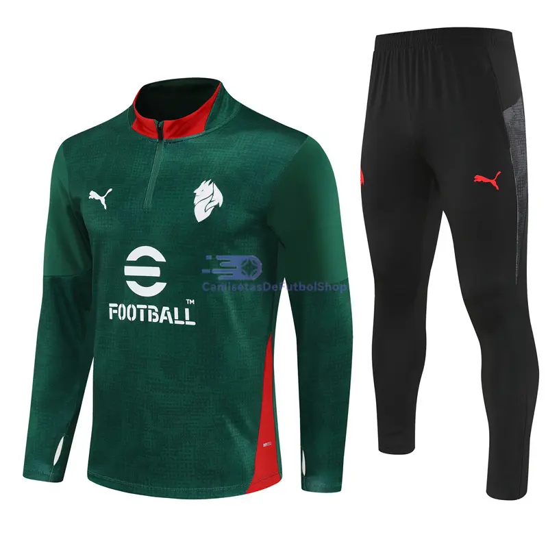 Sudadera De Entrenamiento AC Milan 2025/2026 Kit Verde con Estampado