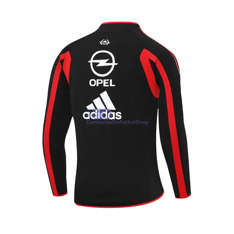 Sudadera De Entrenamiento AC Milan Retro 2005/2006 Negro/Rojo