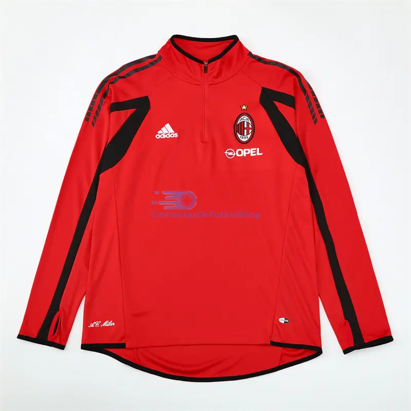 Sudadera De Entrenamiento AC Milan Retro 2005/2006 Rojo