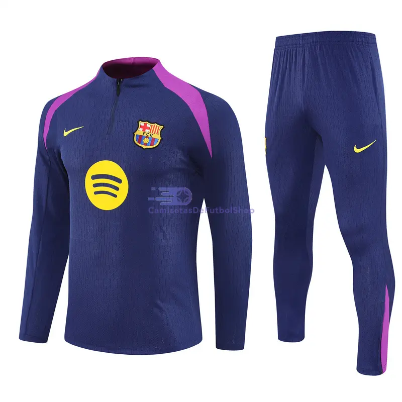 Sudadera De Entrenamiento Barcelona 2025/2026 Kit Azul/Morado (EDICIÓN JUGADOR)