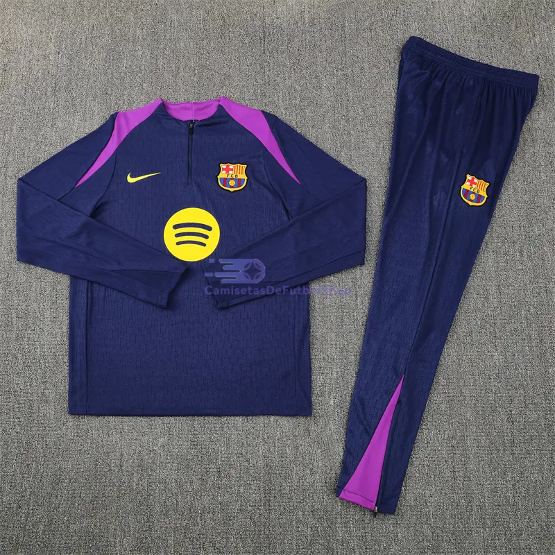 Sudadera De Entrenamiento Barcelona 2025/2026 Kit Azul/Morado (EDICIÓN JUGADOR)