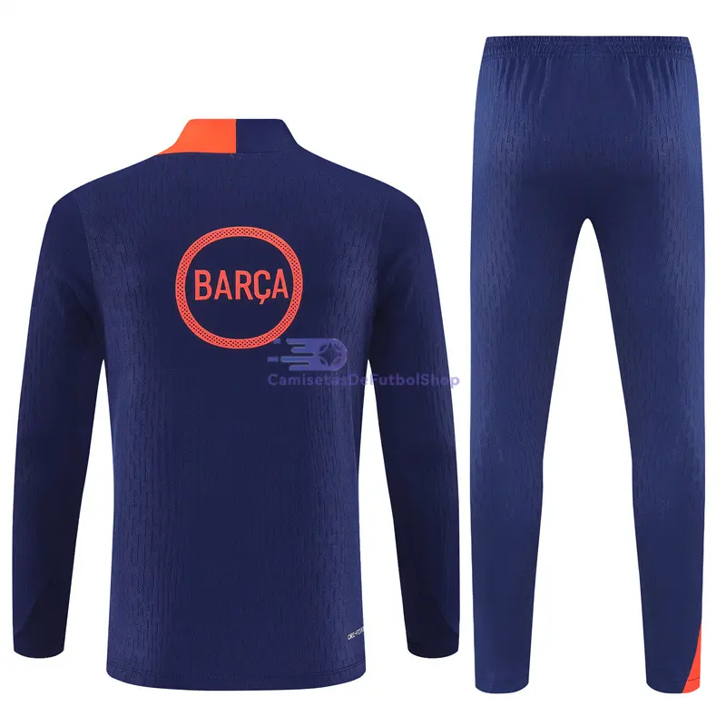 Sudadera De Entrenamiento Barcelona 2025/2026 Kit Azul/Naranja (EDICIÓN JUGADOR)