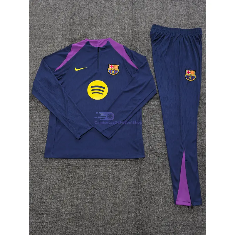 Sudadera De Entrenamiento Barcelona 2025/2026 Niño Kit Azul/Morado (EDICIÓN JUGADOR)