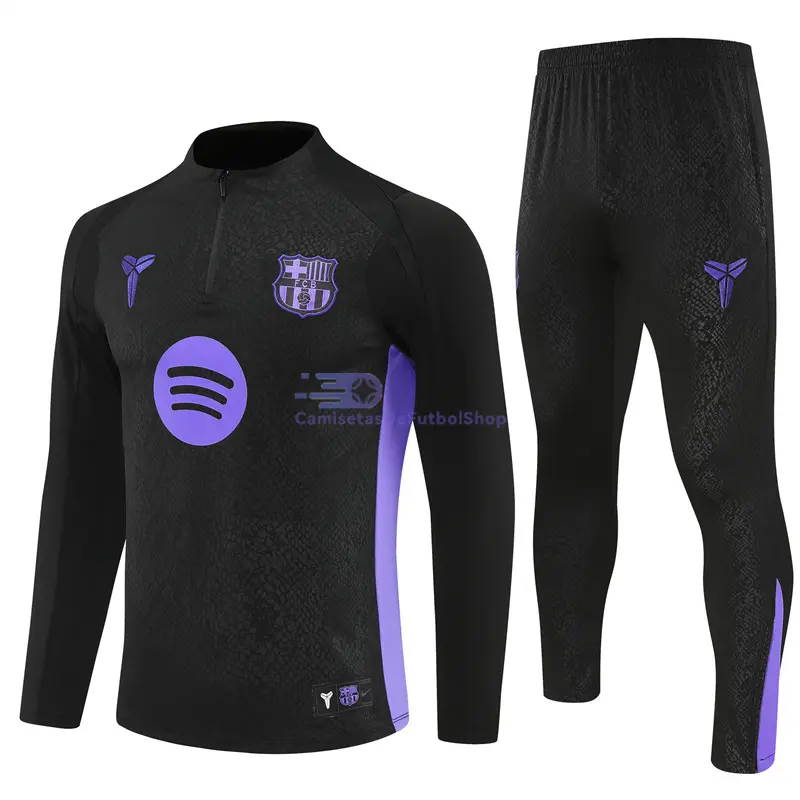 Sudadera De Entrenamiento Barcelona x Kobe Bryant 2025/2026 Kit Negro