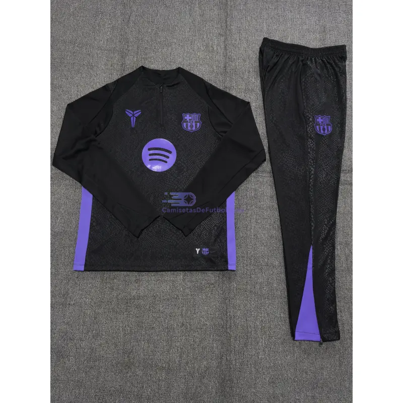 Sudadera De Entrenamiento Barcelona x Kobe Bryant 2025/2026 Niño Kit Negro