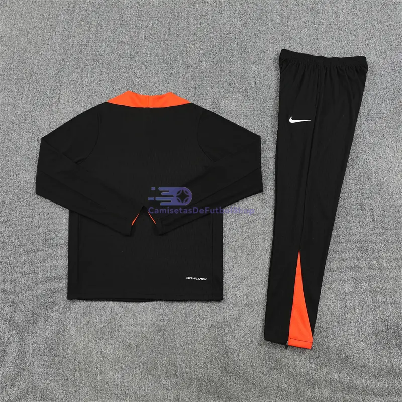 Sudadera De Entrenamiento Brasil 2025/2026 Kit Negro (EDICIÓN JUGADOR)