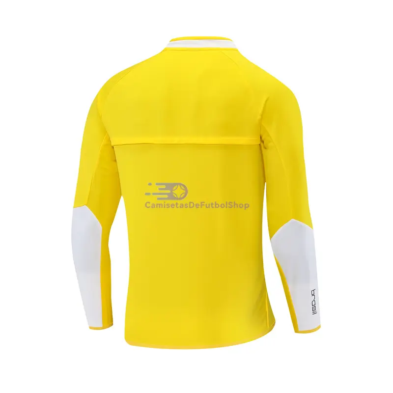 Sudadera De Entrenamiento Brasil Retro 2002 Amarillo
