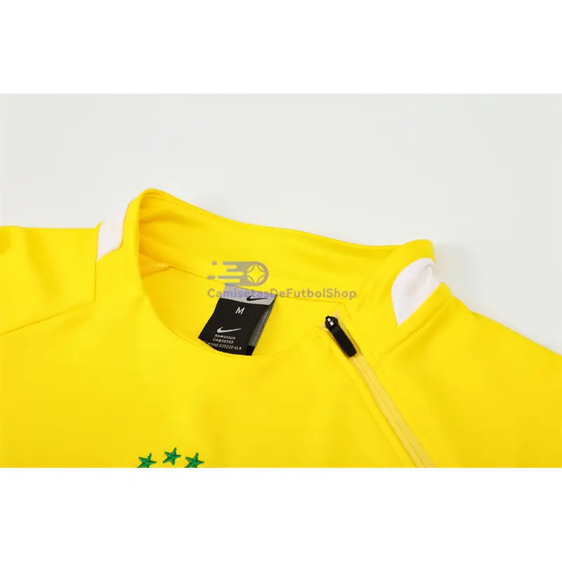 Sudadera De Entrenamiento Brasil Retro 2002 Amarillo