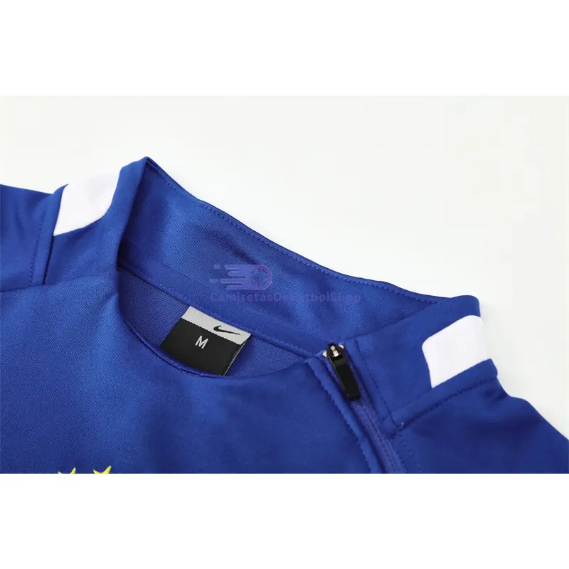 Sudadera De Entrenamiento Brasil Retro 2002 Azul Real