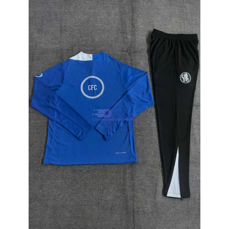 Sudadera De Entrenamiento Chelsea 2025/2026 Niño Kit Azul Real (EDICIÓN JUGADOR)