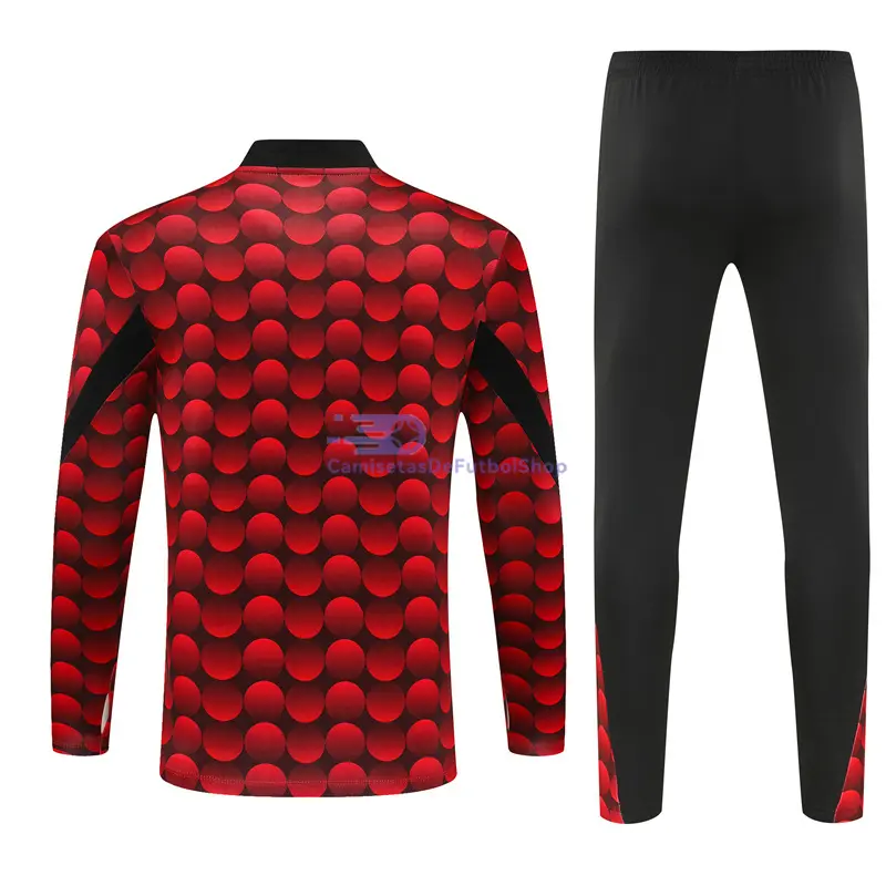 Sudadera De Entrenamiento Feyenoord 2025/2026 Niño Kit Rojo/Negro con Estampado