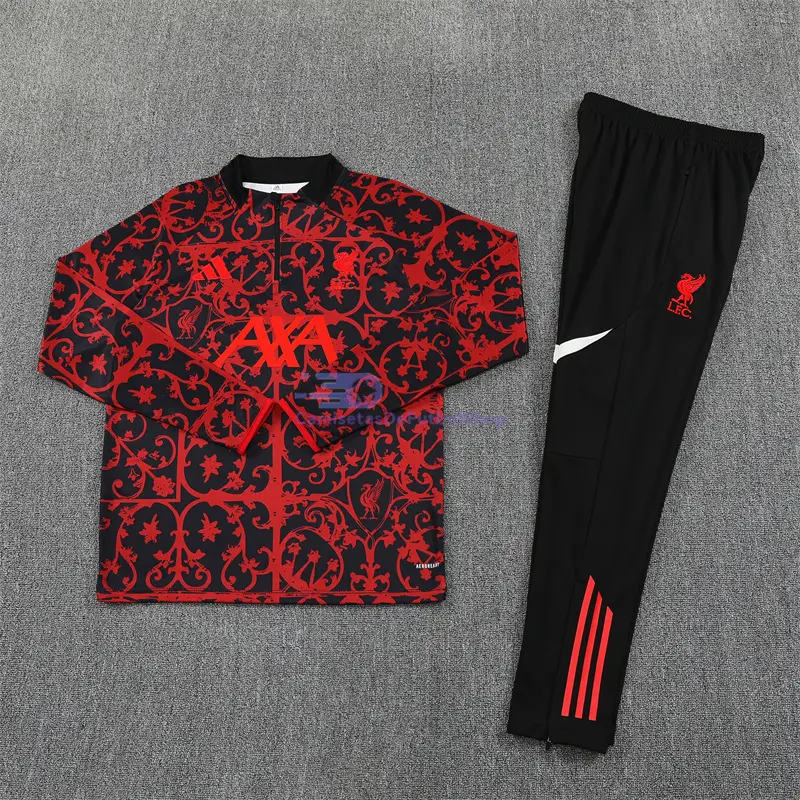 Sudadera De Entrenamiento Liverpool 2025/2026 Kit Rojo con Estampado