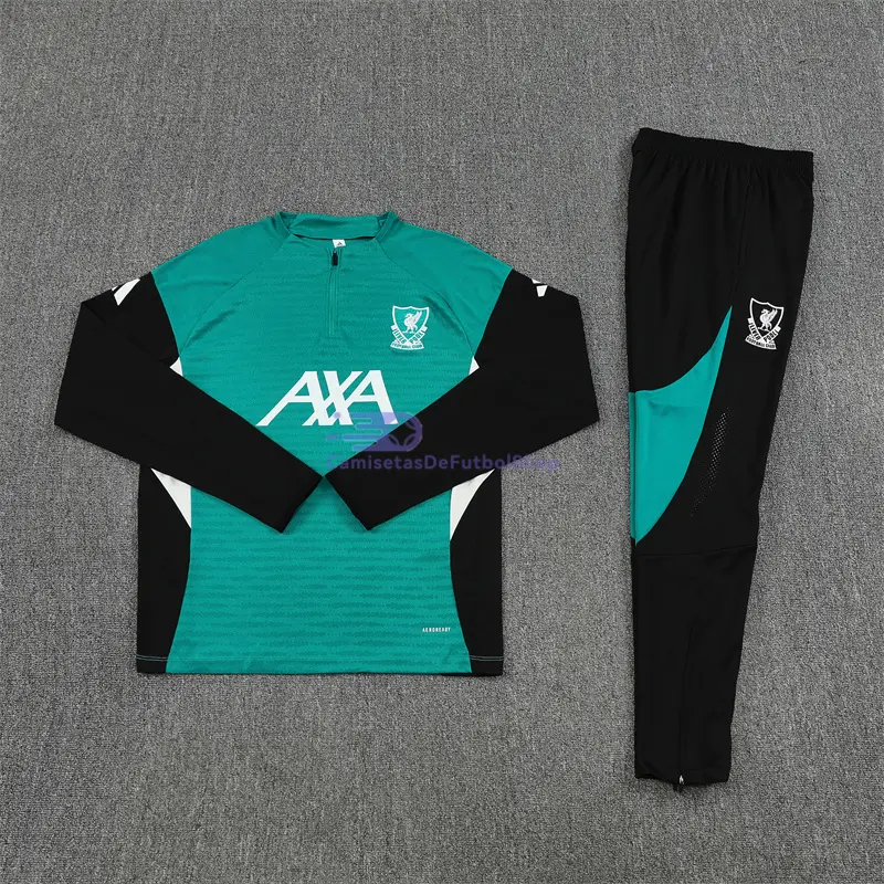 Sudadera De Entrenamiento Liverpool 2025/2026 Kit Verde/Negro (EDICIÓN JUGADOR)